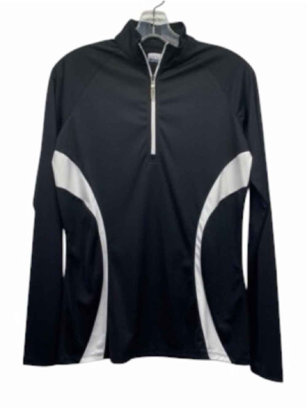 Callaway Women's Black & White 1/4 Zip Up Athletic Jacket Pullover Size Large